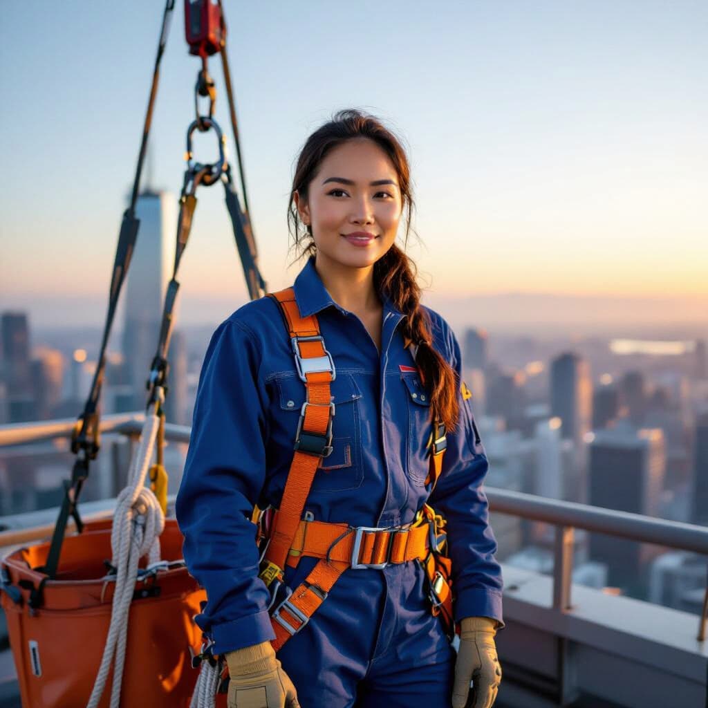 High-Rise Cleaner Personal Portrait
