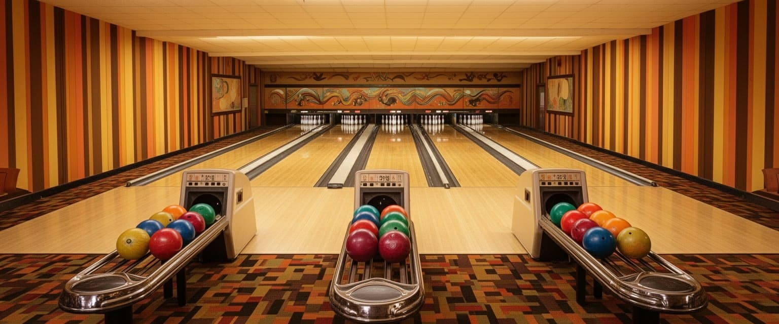 Retro Bowling Alley Panorama