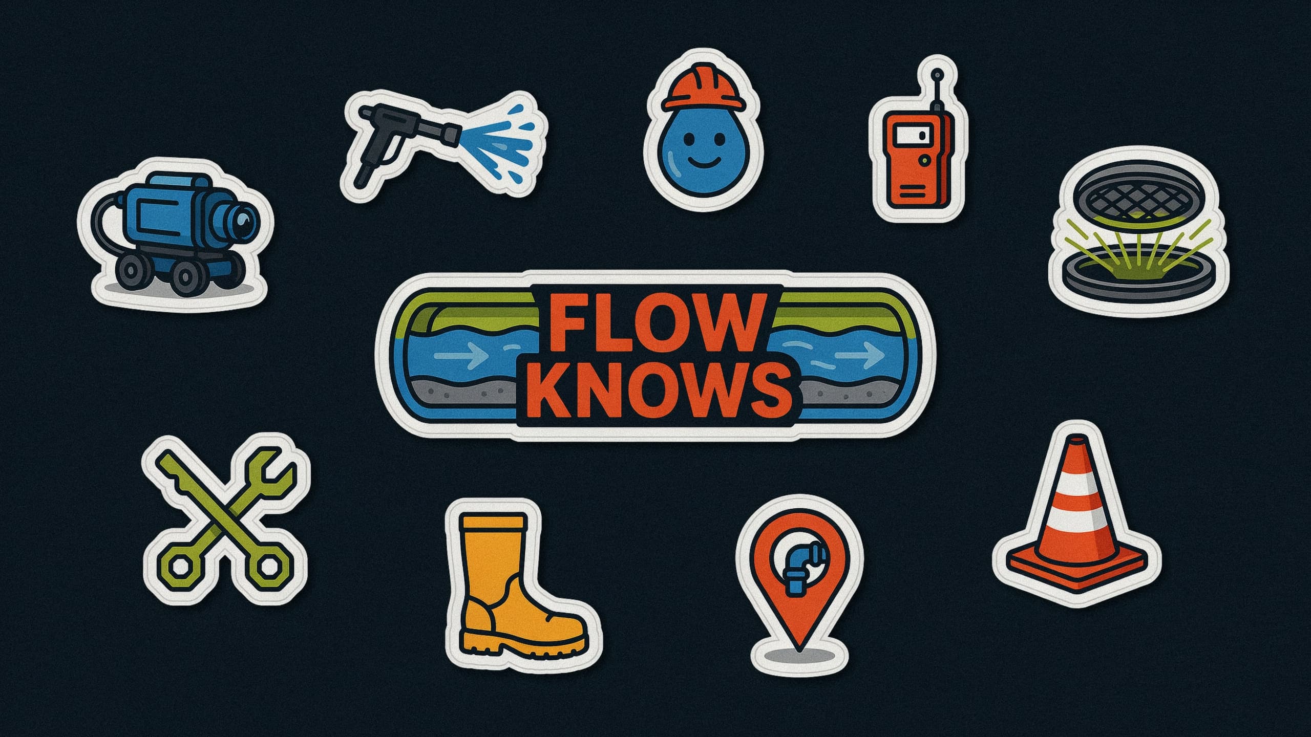 Municipal Sewer Crew Sticker Pack
