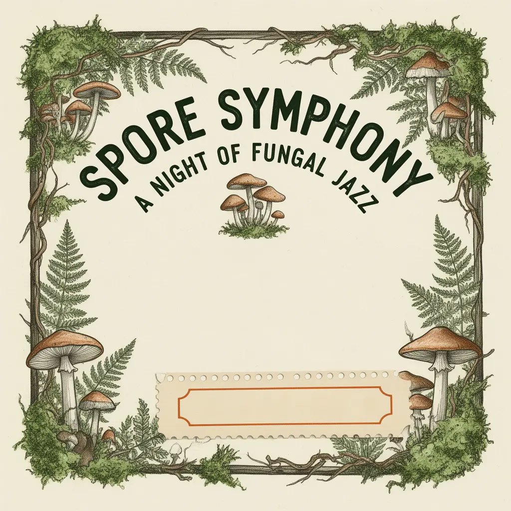 Forest Mushroom Music Flyer