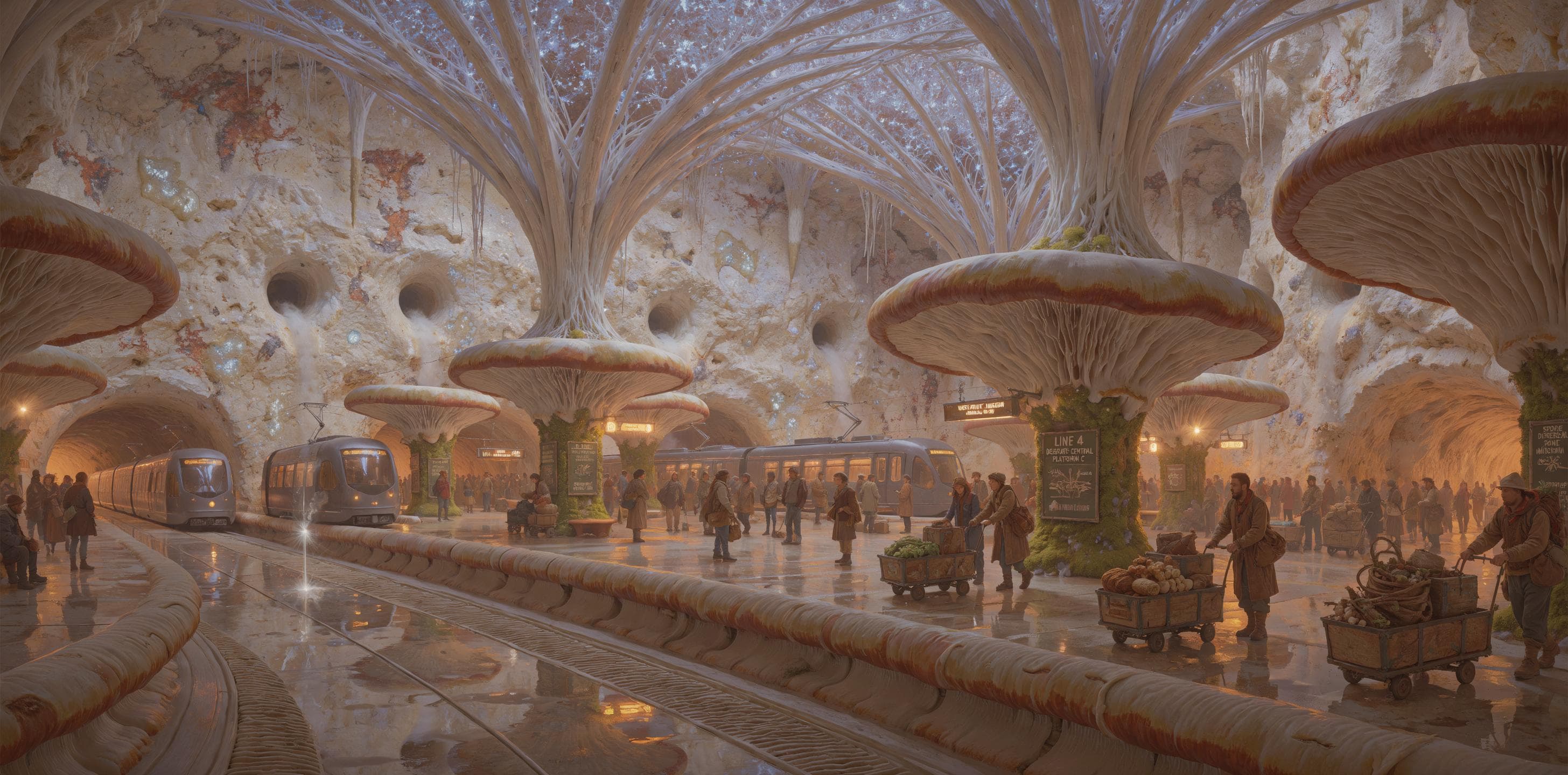 Subterranean Fungal Tram Terminal