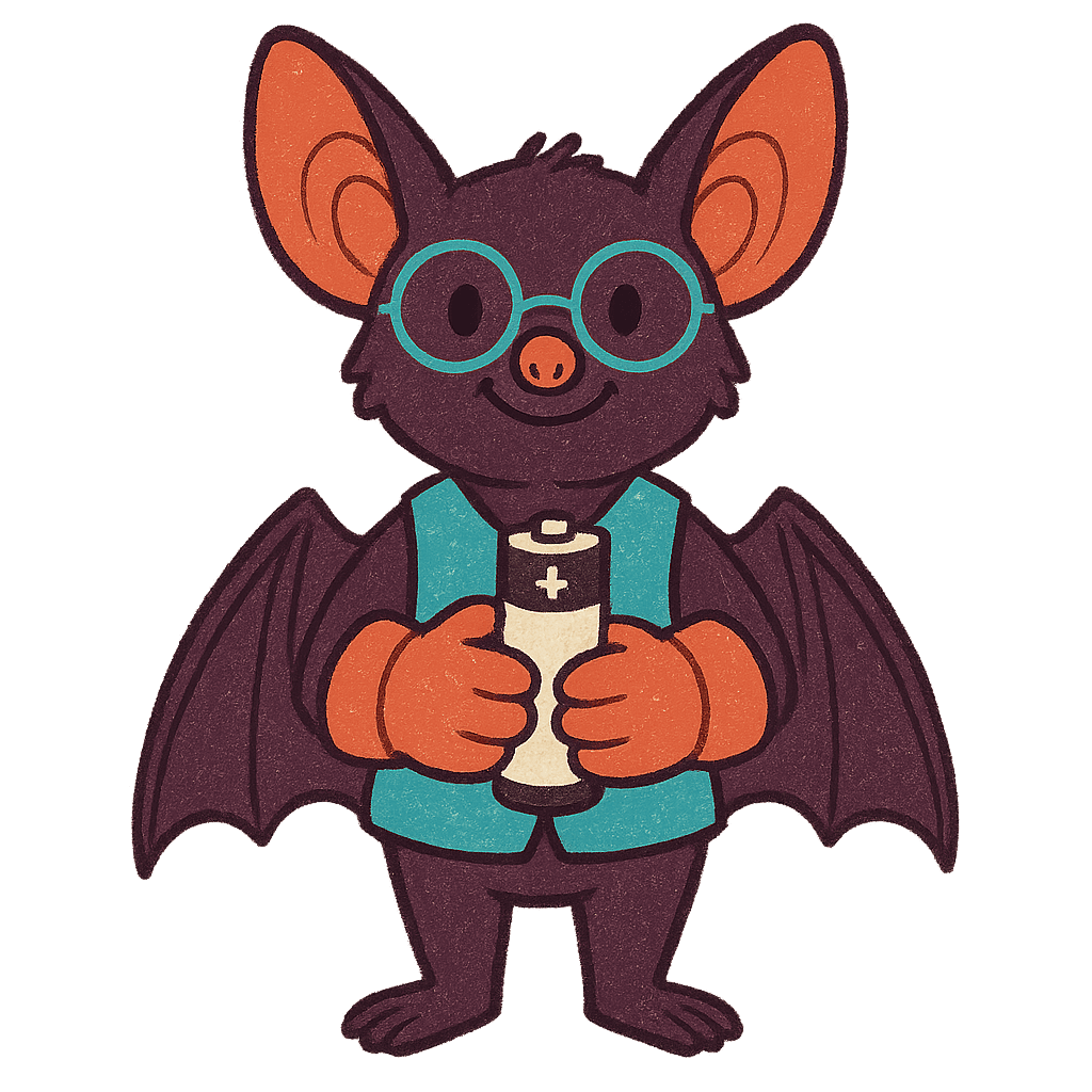Battery Safety Book Character Sticker