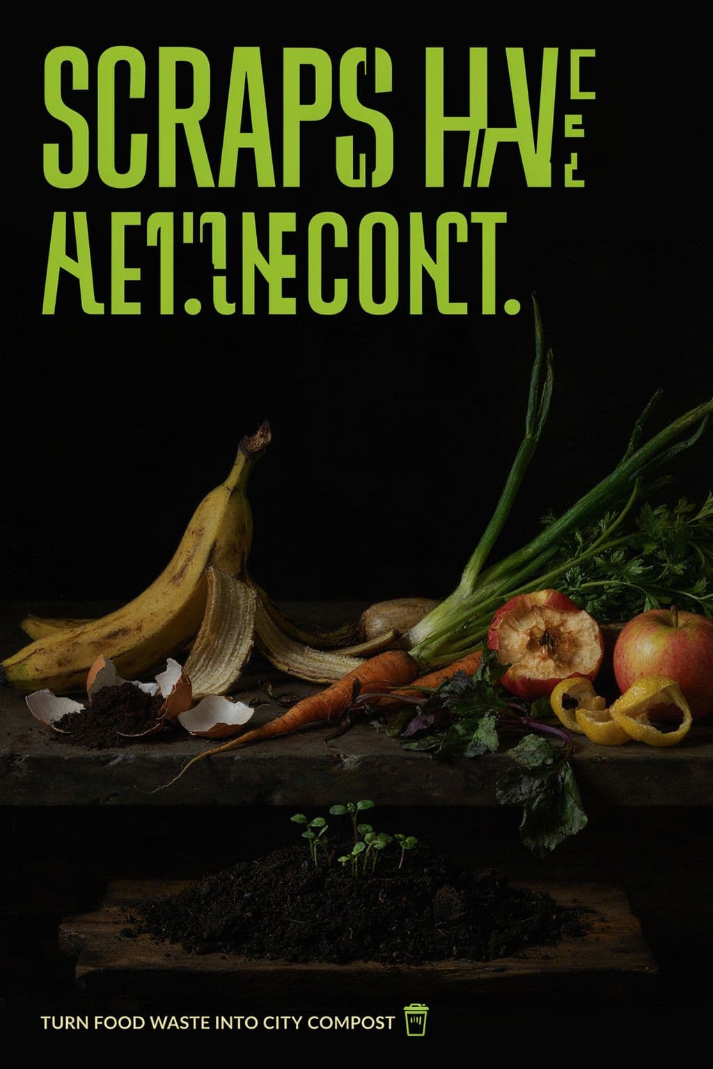 Food Waste Transit Shelter Ad