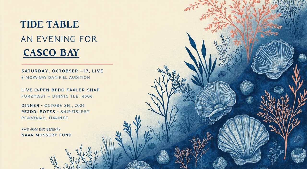 Oyster Reef Benefit Dinner Invitation