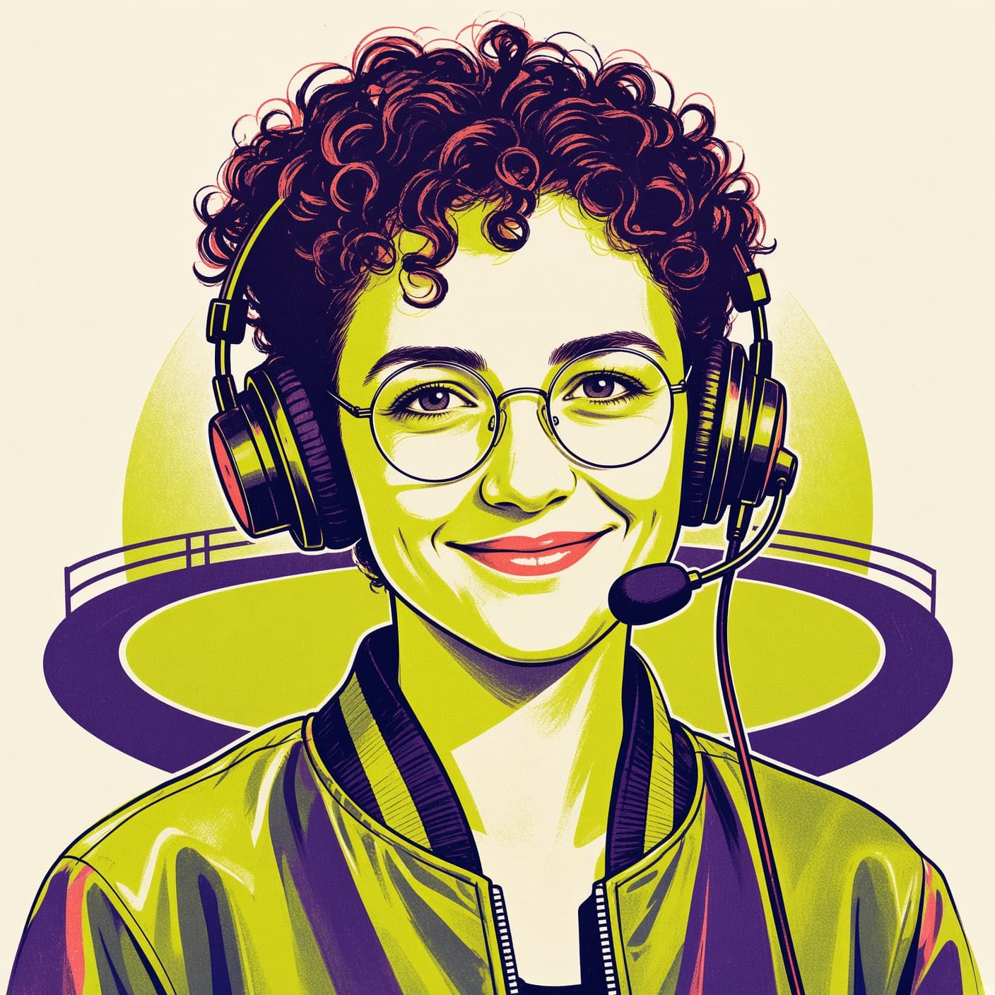Roller Derby Commentator Avatar