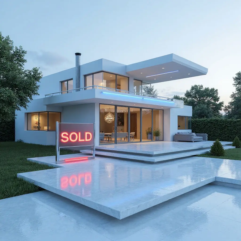 Same house with SOLD sign