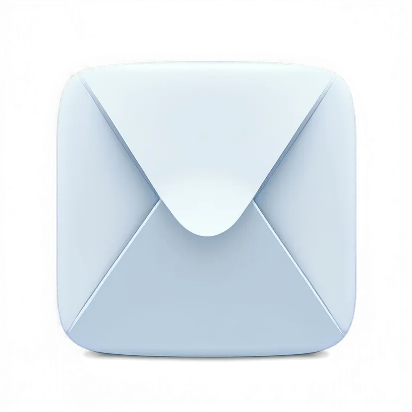 mail app icon, envelope with subtle gloss