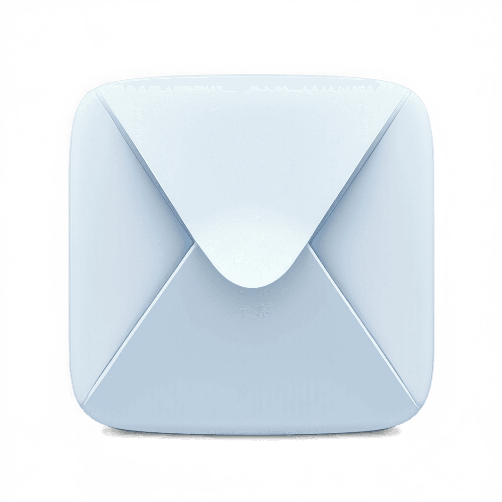 mail app icon, envelope with subtle gloss