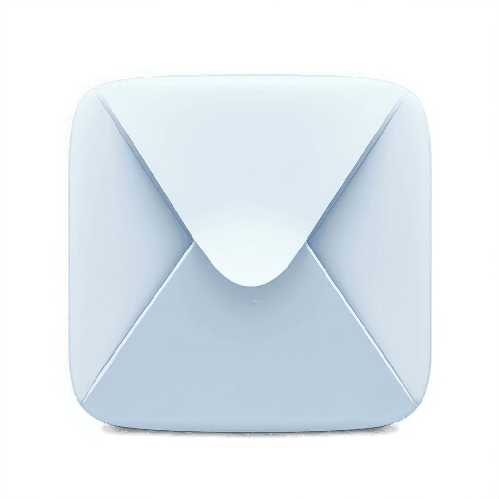 mail app icon, envelope with subtle gloss