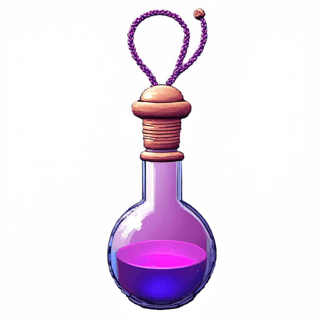 potion bottle, pixel art style