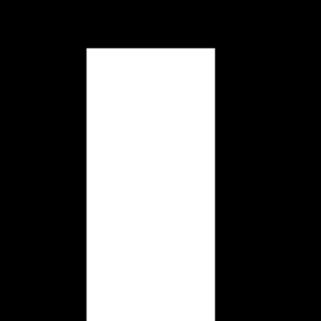 Black and white full-person mask generated from the original image