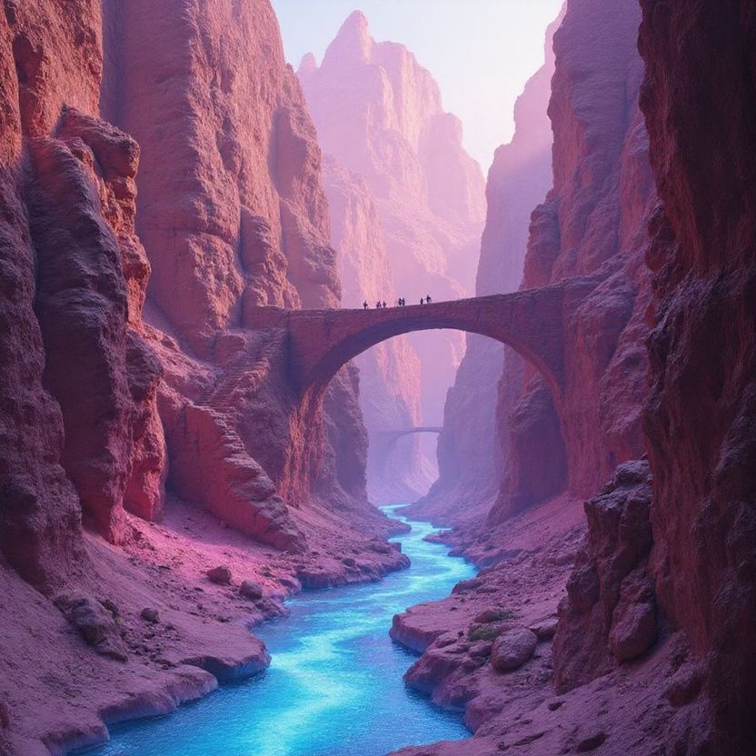 Canyon outpainted with blur 24, smooth boundary transitions