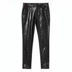 Faux leather pants