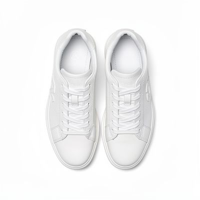 White leather sneakers