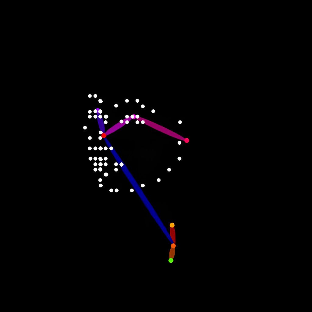 OpenPose image of Girl with a Pearl Earring