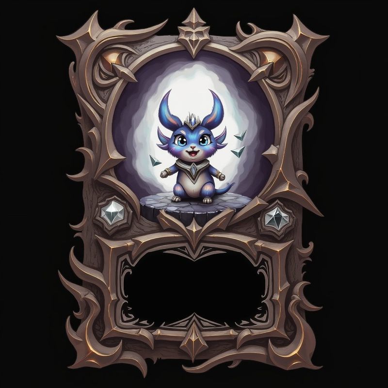 unicorn, trading card with fantasy artwork, ornate frame, gaming asset, black background