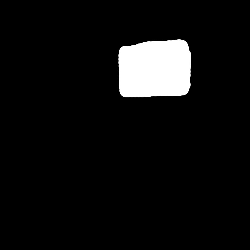 Black and white mask image