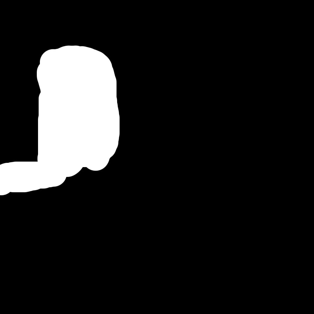 Black and white mask