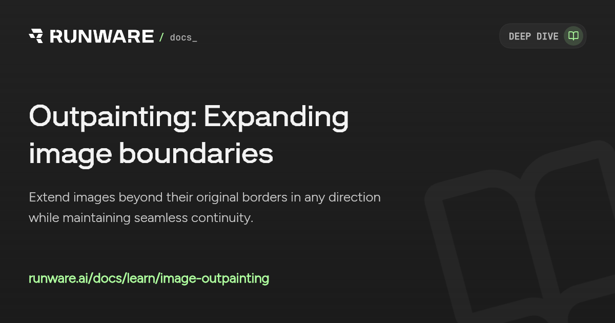 Outpainting: Expanding image boundaries | Runware Docs