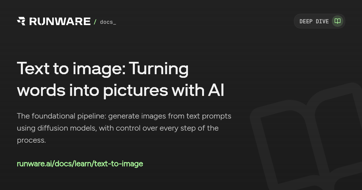 Text to image: Turning words into pictures with AI | Runware Docs
