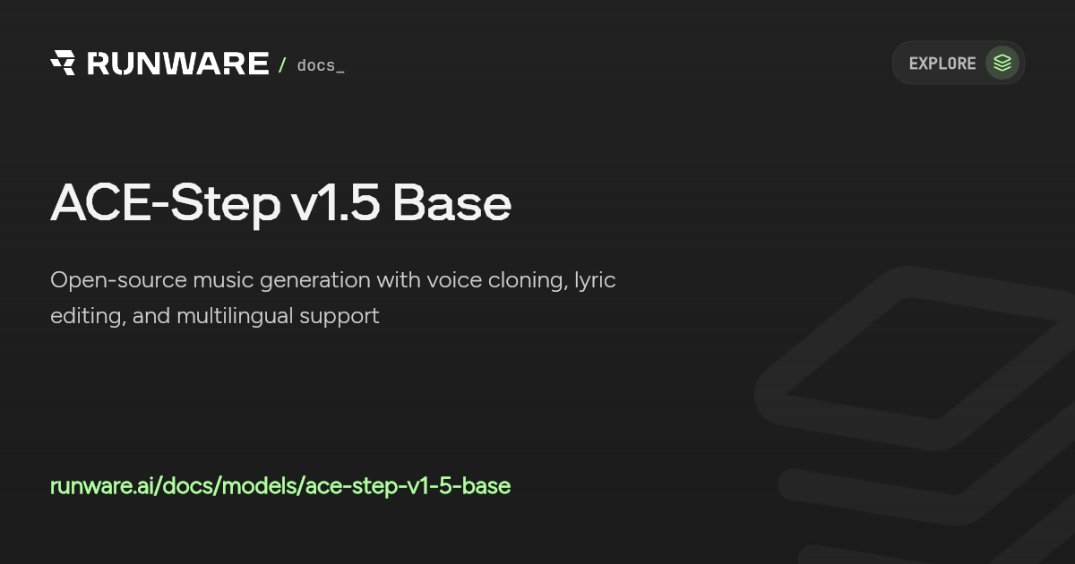 ACE-Step v1.5 Base API | Runware Docs
