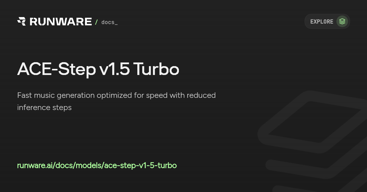 ACE-Step v1.5 Turbo API Examples | Runware Docs