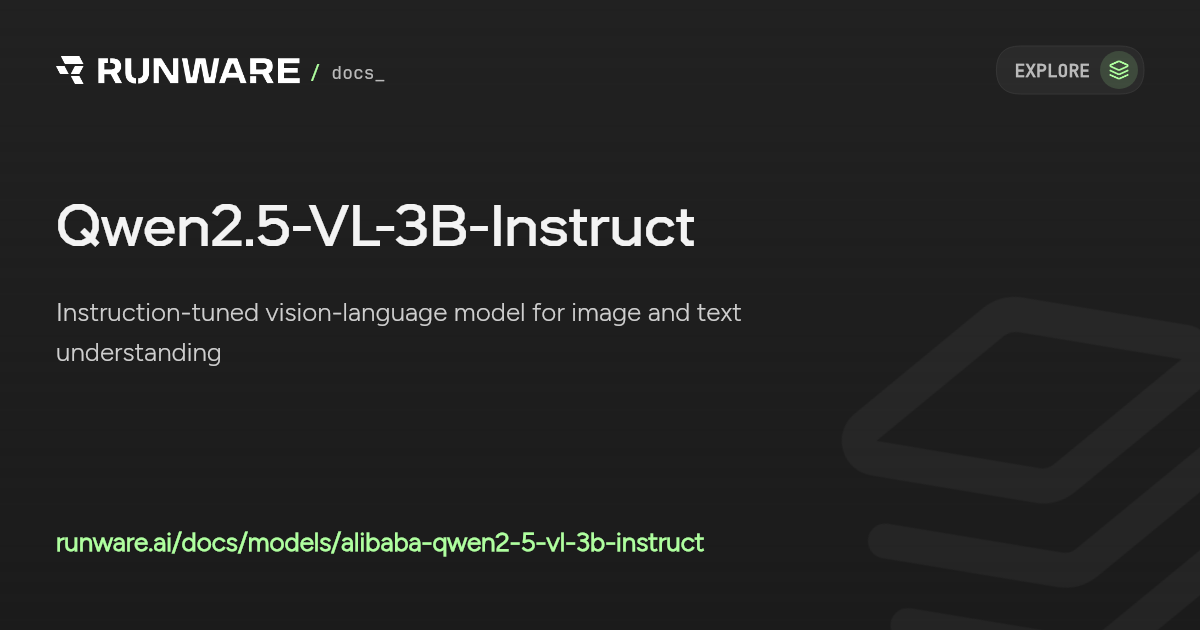 Qwen2.5-VL-3B-Instruct API Examples | Runware Docs