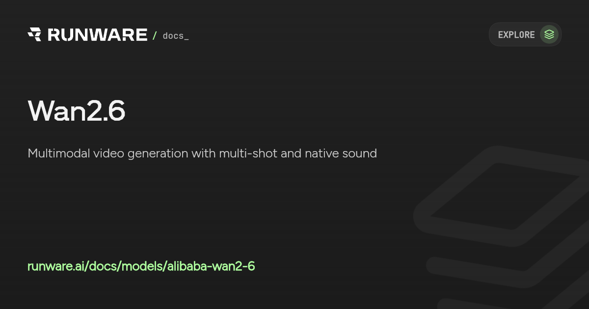 Wan2.6 API Examples | Runware Docs