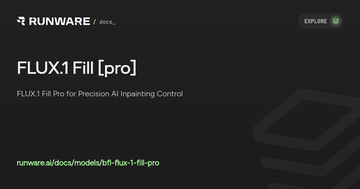 FLUX.1 Fill [pro] API | Runware Docs