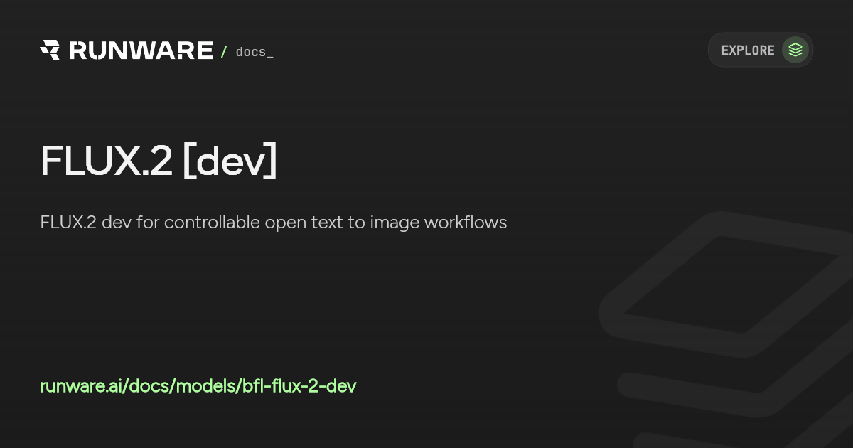 FLUX.2 [dev] API | Runware Docs