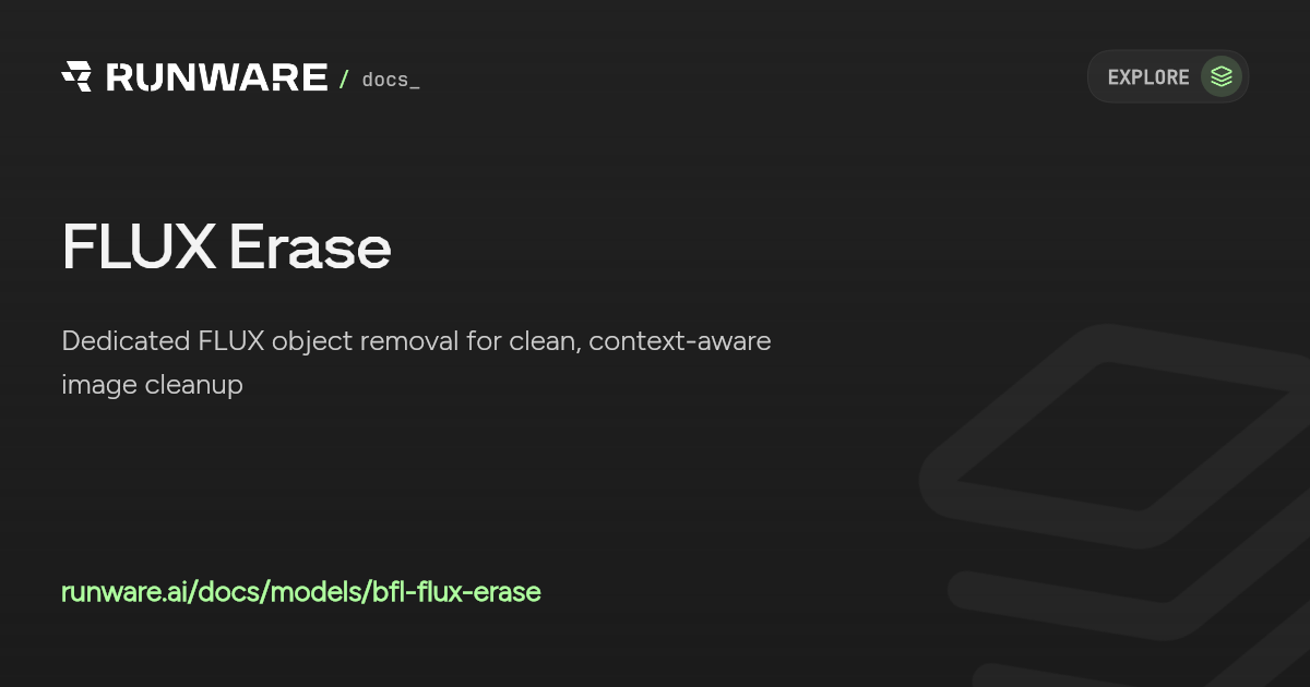 FLUX Erase API | Runware Docs