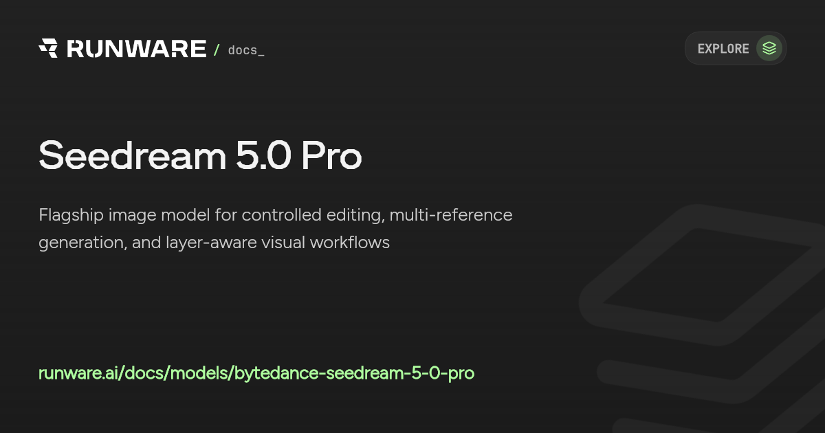 Seedream 5.0 Pro API | Runware Docs