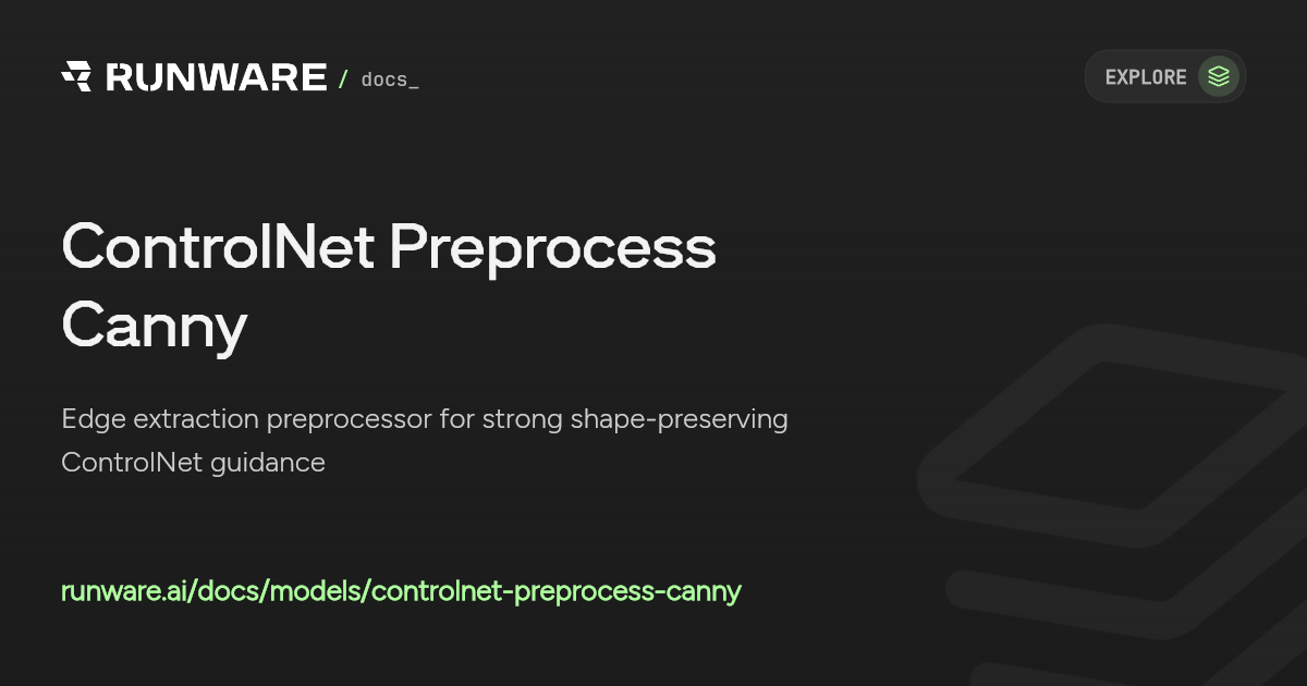 ControlNet Preprocess Canny API Examples | Runware Docs