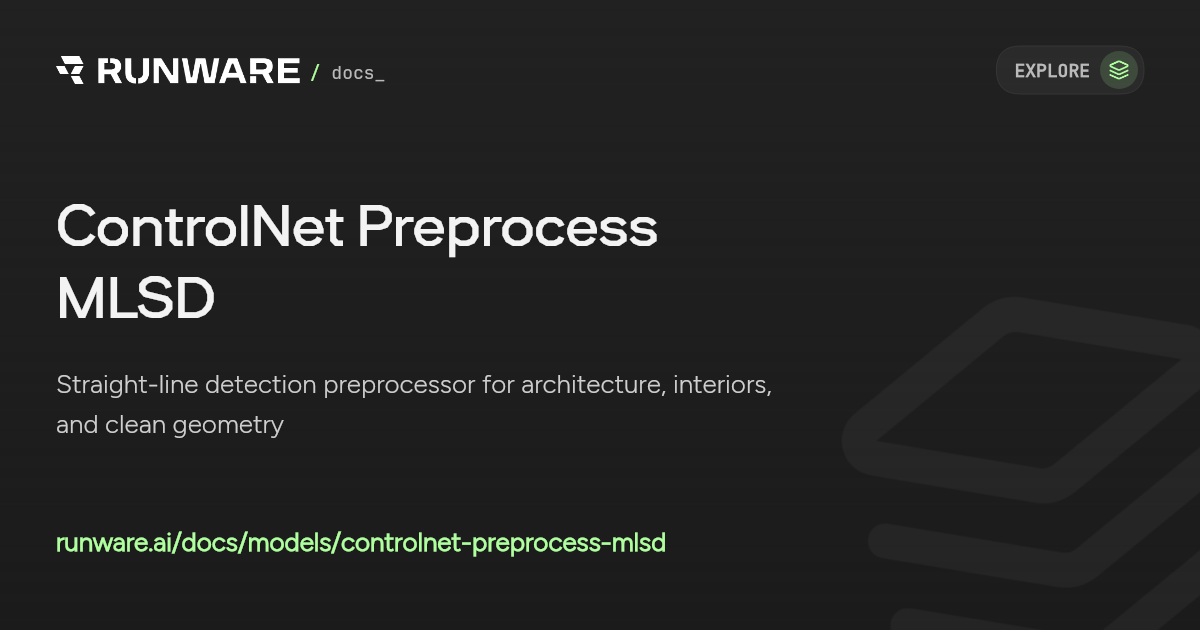 Mlsd Algorithm ControlNet Preprocess MLSD API Examples | Runware Docs