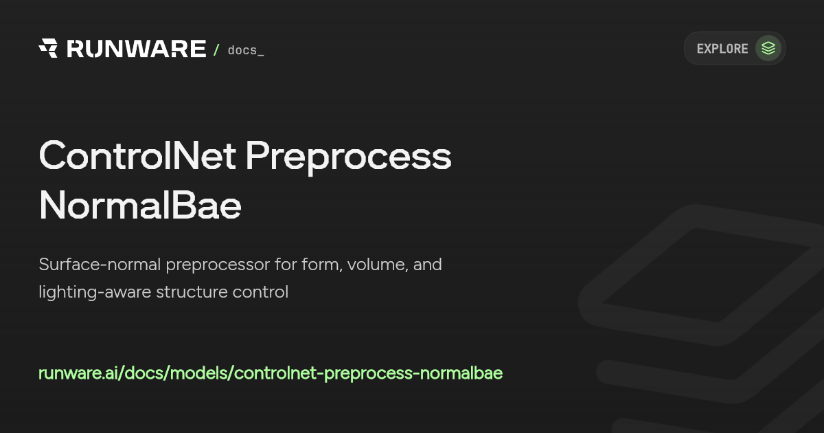 ControlNet Preprocess NormalBae API Examples | Runware Docs