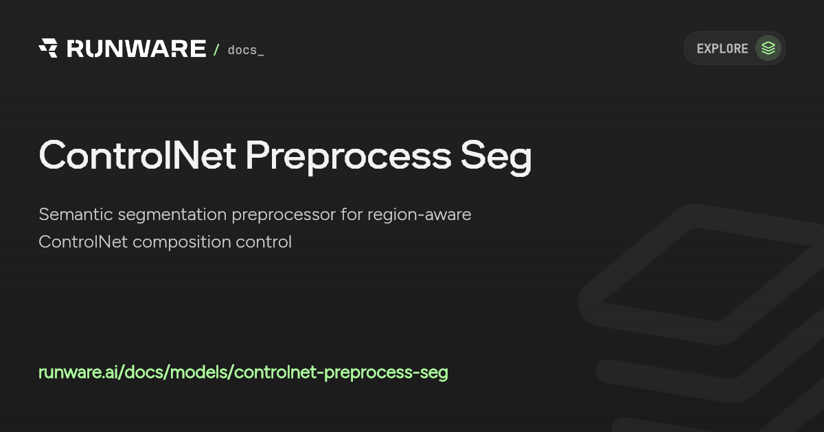 ControlNet Preprocess Seg API Examples | Runware Docs