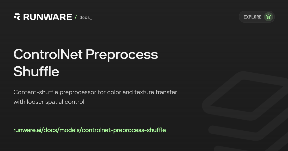 ControlNet Preprocess Shuffle API Examples | Runware Docs