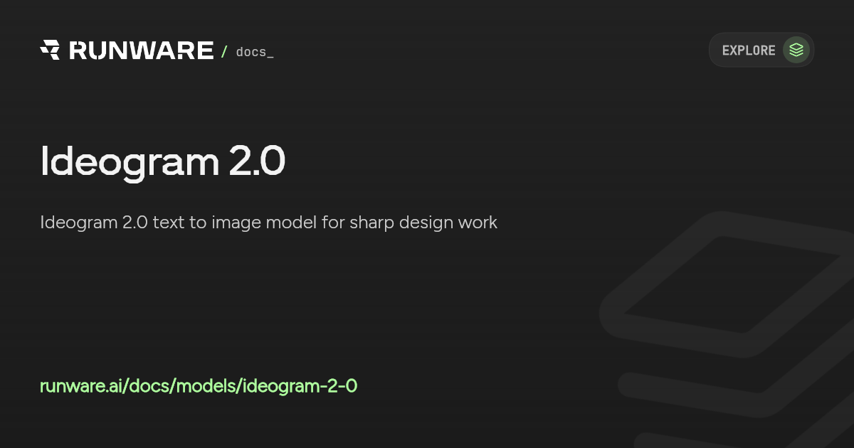 Ideogram 2.0 API | Runware Docs