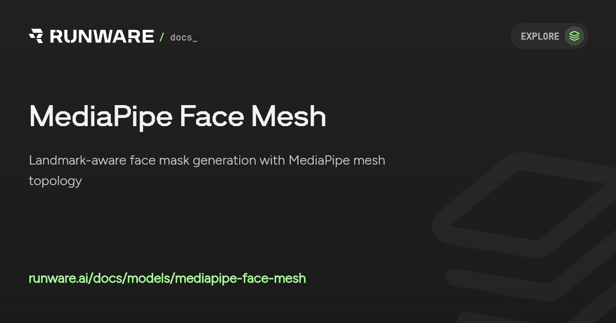 MediaPipe Face Mesh API | Runware Docs