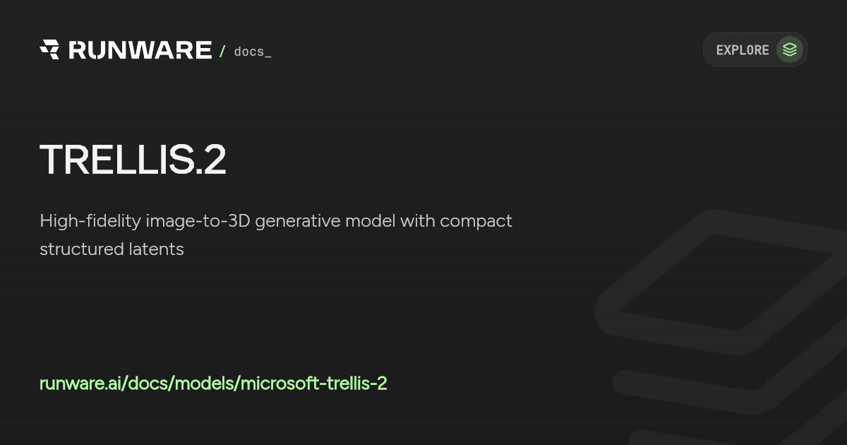 TRELLIS.2 API | Runware Docs