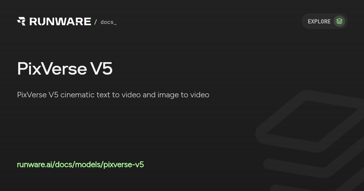 PixVerse V5 API Examples | Runware Docs