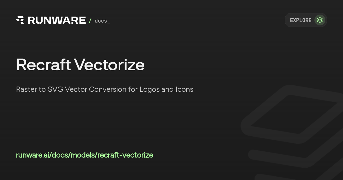 Recraft Vectorize API Examples | Runware Docs