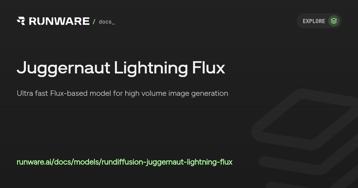 Juggernaut Lightning Flux API Examples | Runware Docs