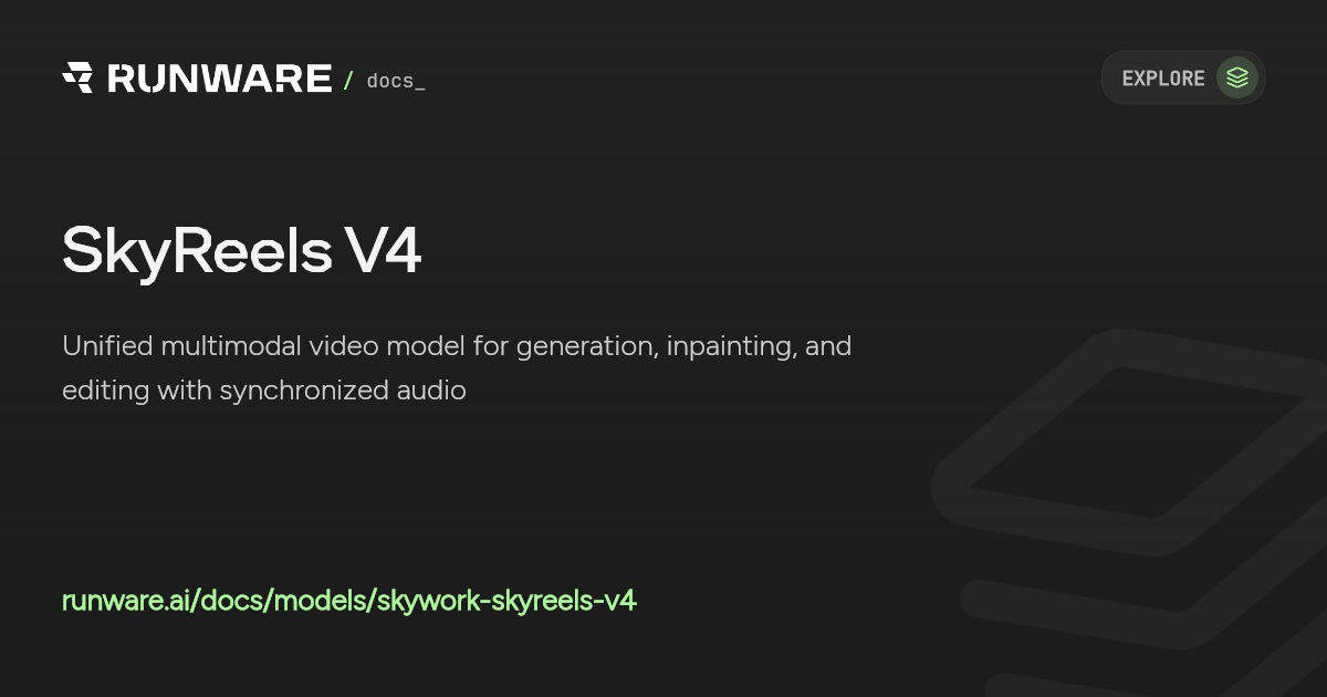 SkyReels V4 API Examples | Runware Docs