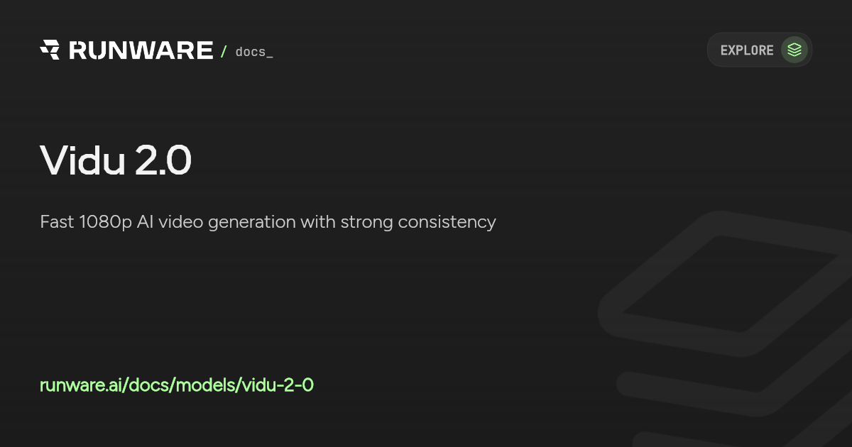 Vidu 2.0 API | Runware Docs