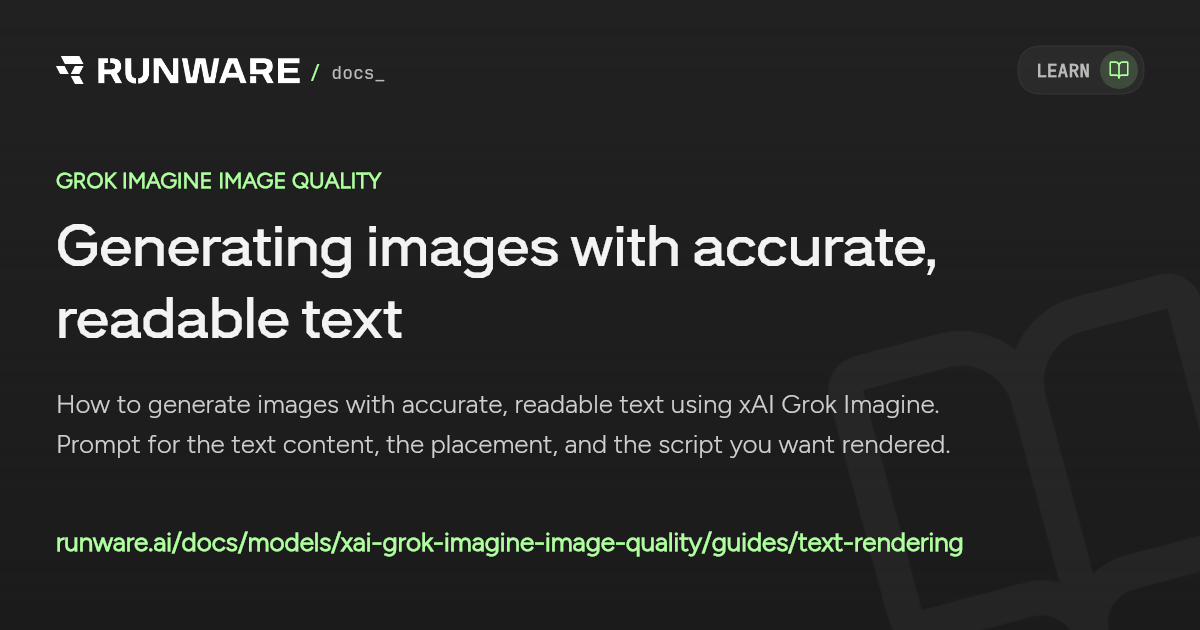 Generating images with accurate, readable text — Grok Imagine Image ...