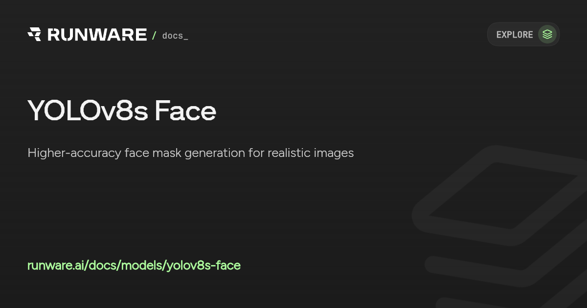 YOLOv8s Face API | Runware Docs