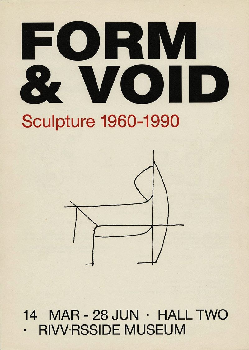 The same exhibition poster with the venue line misspelled as RIVVRSSIDE MUSEUM