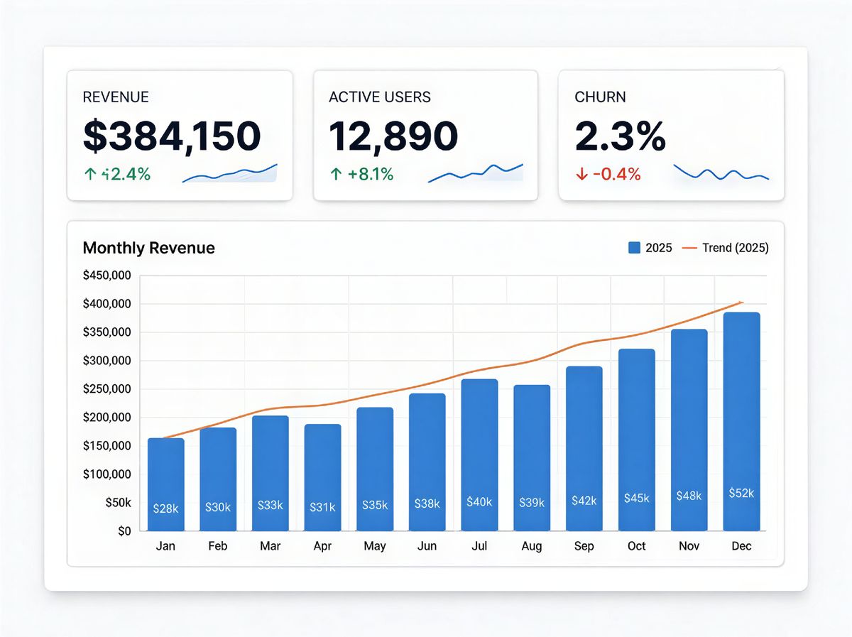 The same dashboard, sharp, with crisp bars, axis labels, and value figures