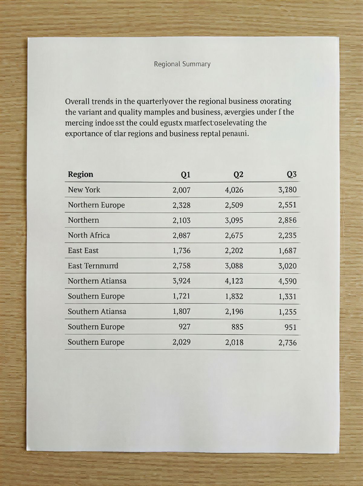 The same report page, sharp, with a clean aligned table and readable rows